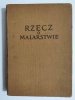 RZECZ O MALARSTWIE - Cennino Cennini 1955